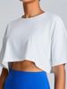 Women's Casual Short Cropped Top Round Neck Fashion Spring Summer For European American_ecoleips.com