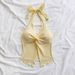 Women's Slim Fit Backless Sexy Halter Neck Short Top With Drawstring And Hollow Out Design Hot Girl Style Fashion_ecoleips.com