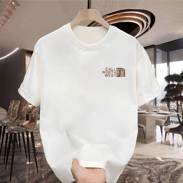 New Cotton Fashion Sense Printing Short-sleeved T-shirt Unisex Men Summer Tide Loose Hundred Tops_ecoleips.com