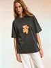 Women's Vintage Washed Teddy Bear T-Shirt, Oversized Graphic Tee, Casual Streetwear Summer Top_ecoleips.com