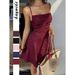 Women's Clothing Elegant Suspender Short Dress For Women Style Summer For Formal & Casual For Women Elegant Low Cut Long Dress_ecoleips.com