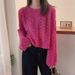 girl Casual Versatile Long Sleeve Knitted Thin Women's Autumn New Lazy Style Loose Short Soft Round Neck Sweater_ecoleips.com