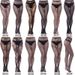European And American Style Pantyhose Fishnet Stockings Fashion Girl Sexy Tattoo Trim Body Image Jacquard Lace Hollow_ecoleips.com