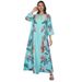 Women's Clothing Robe Middle East Printing Hot Diamond Bubble Beads Ethnic Style_ecoleips.com