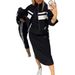 2026 Autumn Winter European And American Cross-Border Independent Station Bodycon Over-Knee White Striped Edge Dress_ecoleips.com