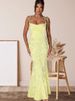 Women's Clothing Pure Color Lace Up Sleeveless Suspender Skirt For Women Summer New Style Personality Backless Waist Hip Fishtail Long Skirt_ecoleips.com