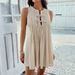 Women Elegant Solid Color Tie Waist Pleated Sleeveless Mini Dress Casual Dating Wear_ecoleips.com