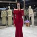 Women's Clothing Women's Long Dress Off Shoulder Lace Long Sleeve Sexy Evening Dress For Formal & Casual For Women_ecoleips.com