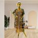Large Size Chiffon Elegant Temperament Sequined Shawl Dress Traditional Ethnic Style Clothing_ecoleips.com