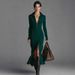 Autumn And Winter Women's Velvet Gorgeous Lapel Front Slit Maxi Skirt_ecoleips.com