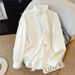 Women's Clothing French Style Women's Long Sleeved Blouse Beaded Sophisticated Chic Unique Top For Spring For Formal & Casual_ecoleips.com