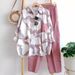 Women's Clothing Top Suit Women Summer Fat MM Loose Long Sleeved Shirt Trousers_ecoleips.com