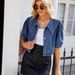 Women's Clothing Women's Spring And Summer New Washed Navy Collar Denim Small Jacket Top_ecoleips.com