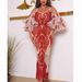 Women's Clothing Sexy Hot Stamping Long Sleeved Banquet Dress_ecoleips.com