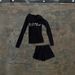 Women's Slim Fit Long Sleeve T-Shirt Pure Sexy Style Letter Print Y2K Button Design Hot Girl Slimming Top_ecoleips.com