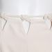 High-Waisted Wide-Leg Pants With Woven Cutout Detail - Minimalist Office Trousers For Women (Beige/Black)_ecoleips.com