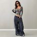 Women's Clothing Women's Slim Fit Camisole Deep V Neck Milk Silk Tree Branch Print Base Layer Top Sexy For Formal & Casual For Women_ecoleips.com