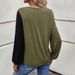 Voya Women's Clothing European And American Clothing 2026 Loose Casual Pocket Patchwork Color-blocking Long-sleeve Women's_ecoleips.com