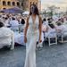 Women's Halter Neck Pleated Hollow Elegant Backless Dress European Style Casual Sexy Banquet Gown For Adults Thin Summer Fabric_ecoleips.com