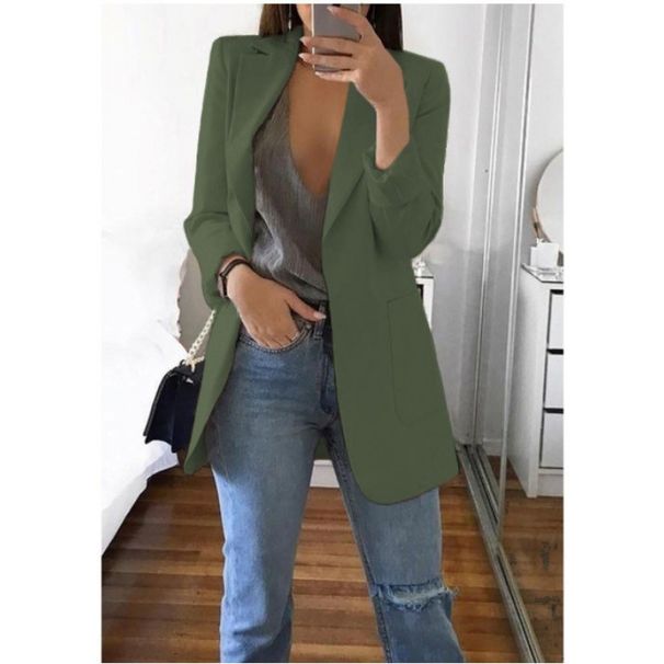 Women's Clothing Fashion Lapel Slim Cardigan Temperament Suit Jacket Women_ecoleips.com