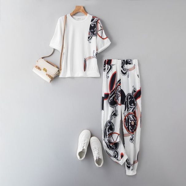 Women's Clothing Short Sleeved Sportswear Suits Summer New Style Fashionable Casual Slim Two Piece Suit_ecoleips.com