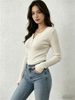 2026 New Korean Style Pure And Alluring Look! Henley Collar_ecoleips.com