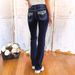 Women's Clothing Denim Trousers Retro Double Button Jeans_ecoleips.com