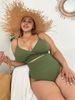 Verve New Swimwear Two-Piece High Waist Plus Size Bikini Women's Swimsuit_ecoleips.com