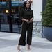 Women's Clothing Autumn And Winter Casual Pearl Double Row Lapel Two Piece Suit_ecoleips.com