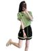 European Style Slimming Two Piece Set for Women Summer 2024 Fashionable Casual Sportswear Chic Youthful New Arrival_ecoleips.com