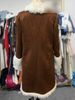 Vintage Western Sherpa-Lined Denim Jacket – Retro Cowboy Coat With Faux Suede & Plush Fleece (S-XXXL, Dark Brown, Unisex Streetwear)_ecoleips.com