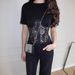 Y2K Lace Trim Sleeveless Top - Sexy Cropped Cami With Breathable Mesh, Stretch Fit For Clubbing & Summer Outfits (Black/White, S-XL)_ecoleips.com