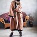 girl Su Nian Weiyang 1910 / Early Linen Autumn Winter Solid Color Mori Style Retro Elegant Cardigan Cotton Robe Trench Coat_ecoleips.com