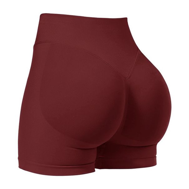 High Elasticity Fitness Training Yoga Pants Quick Drying Sports Shorts For Women Hip Lifting High Waisted Cycling_ecoleips.com