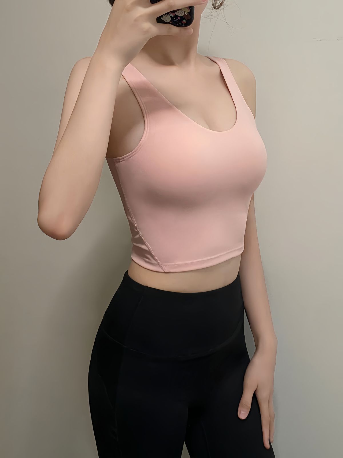 Luludarling Women's Padded Sports Bra Camisole U Shaped Back Strap Yoga Nude Summer Beautiful New Arrival_ecoleips.com
