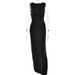 Women's Clothing Round Neck Backless Dress Fashionable Sleeveless Pleated Slit Slim Dress_ecoleips.com
