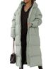 Women's Long Hooded Zip-Up Jacket – Lightweight Quilted Coat With Polyester-Cotton Blend (S-2XL)_ecoleips.com