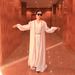 ZAB266 Muslim Women's Fashion Rhinestone Abaya Set Shiny Satin Three-Piece Dress_ecoleips.com
