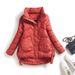 European Style Down Jacket For Women, New Korean Fashion Slim Coat, Winter Thickened Warm Cotton Outerwear_ecoleips.com