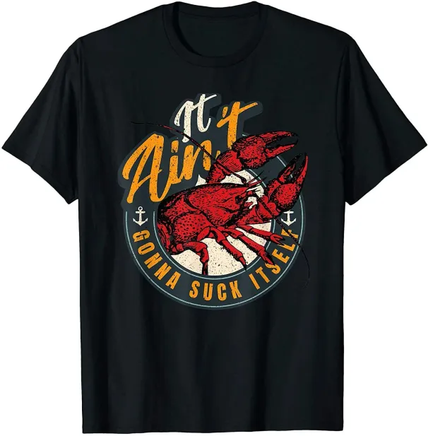 Women's T-Shirts NEW LIMITED Crawfish Boil Funny Suck Itself Bayou Cajun Seafood Festival T-Shirt_ecoleips.com