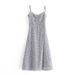 European American Foreign Trade French Retro Girlish Style Vacation Dress With Waist-cinching, Slimming, Tie-dye, Side_ecoleips.com