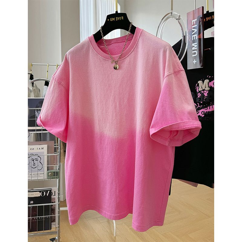 Women's Clothing Loose And Age Reducing Dopamine Oversize Tie Dye Top_ecoleips.com