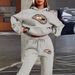 Women's Hip Hop Street Style Hoodie And Sweatpants Set Casual Loose Fit Leopard/Lip Print Warm Autumn Winter Clothing 2pcs_ecoleips.com