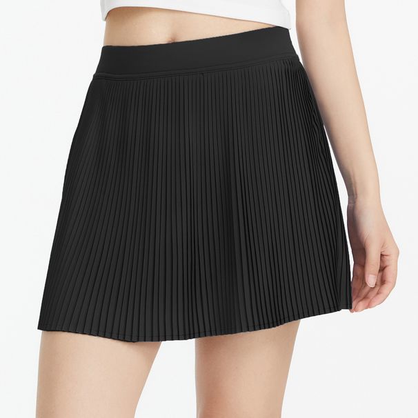 K New Pleated Tennis Skirt, Women's Fake Two Anti Glare Sports And Fitness Skirt, Quick Drying Badminton And Golf Short Skirt_ecoleips.com