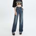 In-stock Lyocell Ultra-thin Soft Denim Narrow Straight High-waisted Fashionable Slimming Slightly Stretchy Women's Jeans_ecoleips.com
