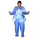 Women's Clothing Autumn and Winter New Printed Jacket Suit Casual Pants _ecoleips.com