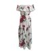 Women's Clothing Summer New Fashion One Shoulder Printed Holiday Dress_ecoleips.com