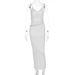New Arrival Summer Women Dress Sexy Patchwork Mesh Backless Spaghetti Strap Slim Fitted Bodycon Party Dress_ecoleips.com