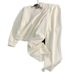 New Casual Sweatshirt Sports Suit Wide Leg Pants Two Piece Design Fashion Sports Suit For Women_ecoleips.com