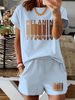 Women’s 2 Piece Outfit Set – Oversized Graphic T-Shirt And Biker Shorts Matching Set, Casual Summer Lounge Tracksuit For Daily Wear-372_ecoleips.com